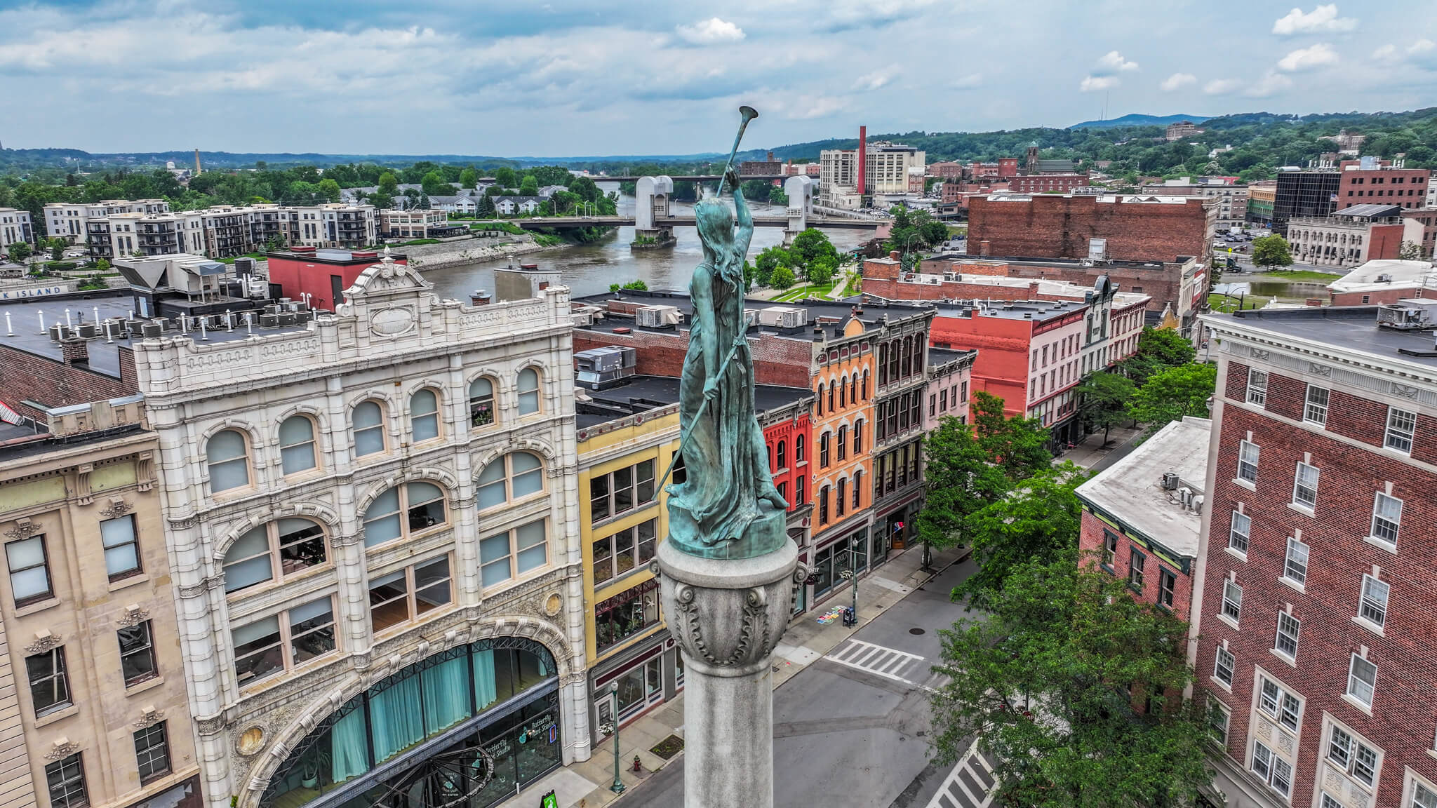 Ariel view of Troy